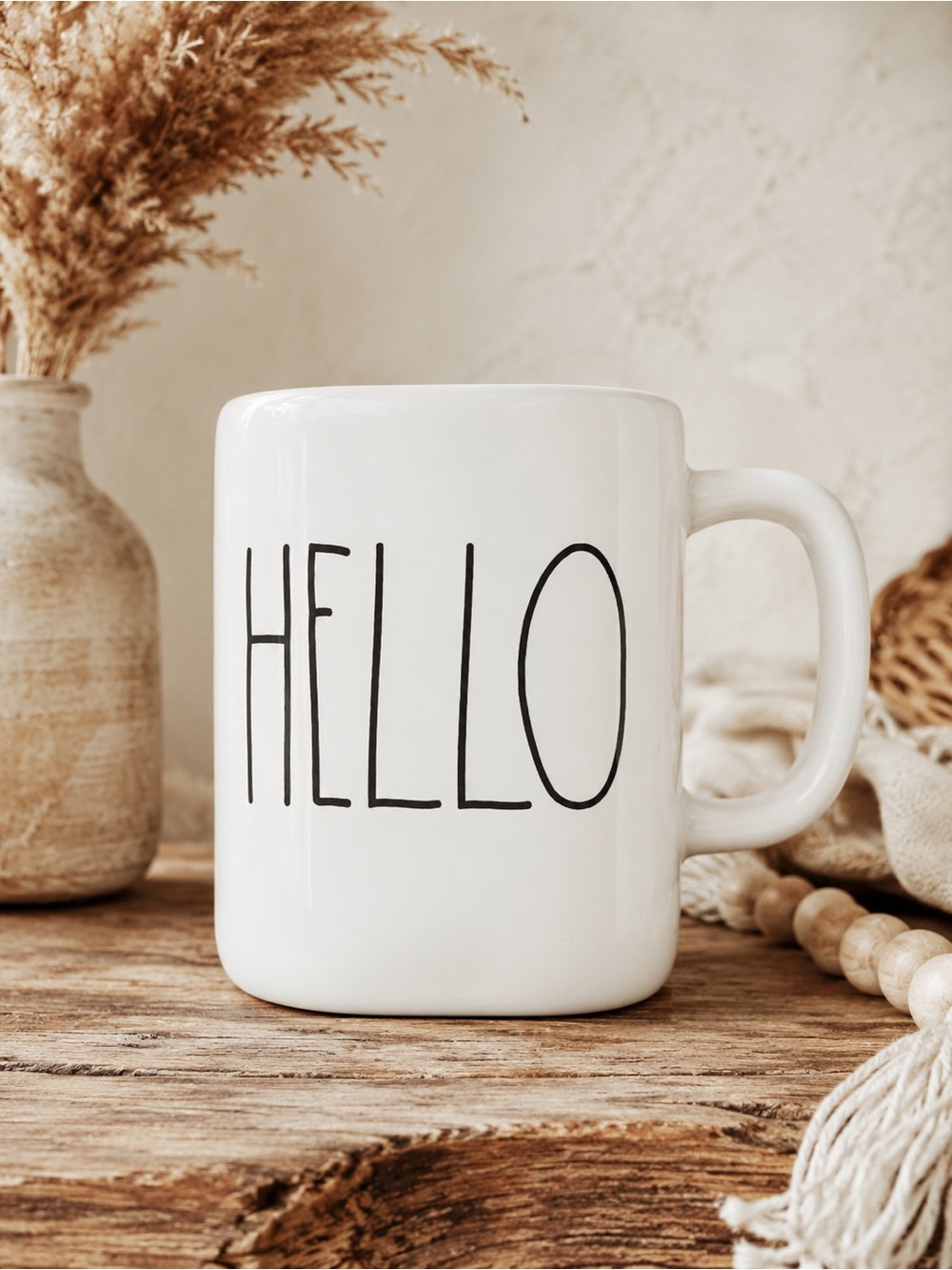Rae Dunn Hello‎ Mug LL Farmhouse Coffee Cup
